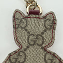 GUCCI GG Supreme Boris Yuko Higuchi Charm PVC Beige Auth LNZ613SM-10