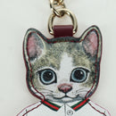 GUCCI GG Supreme Boris Yuko Higuchi Charm PVC Beige Auth LNZ613SM-5