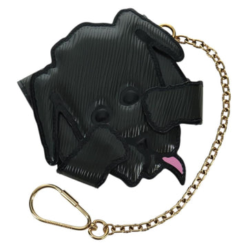 LOUIS VUITTON Epi Dog Card Holder Card Case Black M63897 LV Auth LNZ614SAM
