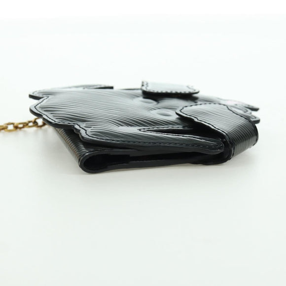 LOUIS VUITTON Epi Dog Card Holder Card Case Black M63897 LV Auth LNZ614SAM