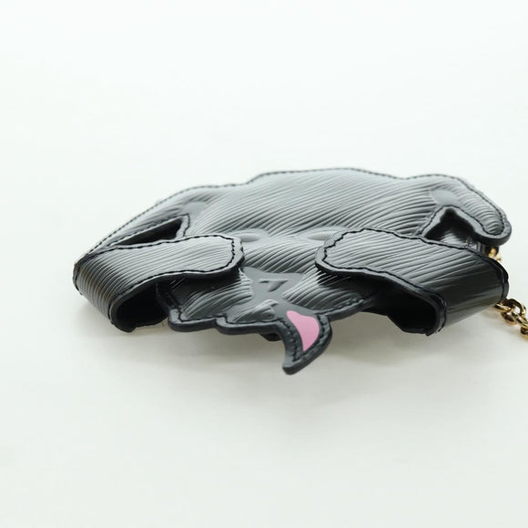 LOUIS VUITTON Epi Dog Card Holder Card Case Black M63897 LV Auth LNZ614SAM