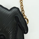 LOUIS VUITTON Epi Dog Card Holder Card Case Black M63897 LV Auth LNZ614SAM-16