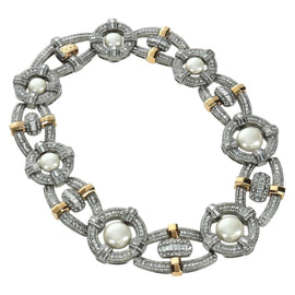 LOUIS VUITTON Collier LV Windsor metal Silver Tone MP2199 LV Auth LNZ615SM - 0