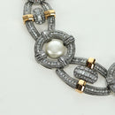 LOUIS VUITTON Collier LV Windsor metal Silver Tone MP2199 LV Auth LNZ615SM-3