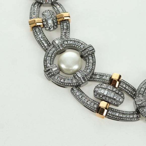 LOUIS VUITTON Collier LV Windsor metal Silver Tone MP2199 LV Auth LNZ615SM