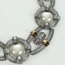 LOUIS VUITTON Collier LV Windsor metal Silver Tone MP2199 LV Auth LNZ615SM-4