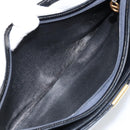 Christian Dior Trotter Canvas Shoulder Bag Navy Gold Auth LNZ621-12