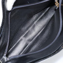 Christian Dior Trotter Canvas Shoulder Bag Navy Gold Auth LNZ621-19