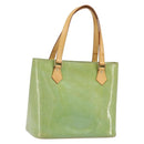 LOUIS VUITTON Monogram Vernis Houston Hand Bag Baby Blue M91005 LV Auth LNZ625-1