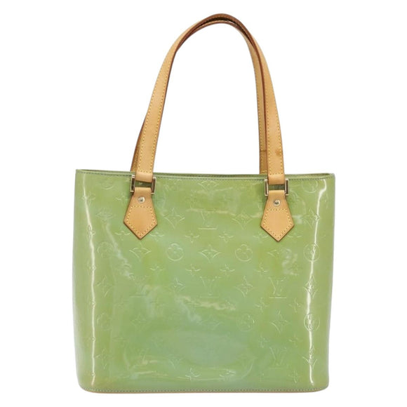 LOUIS VUITTON Monogram Vernis Houston Hand Bag Baby Blue M91005 LV Auth LNZ625
