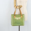 LOUIS VUITTON Monogram Vernis Houston Hand Bag Baby Blue M91005 LV Auth LNZ625-26
