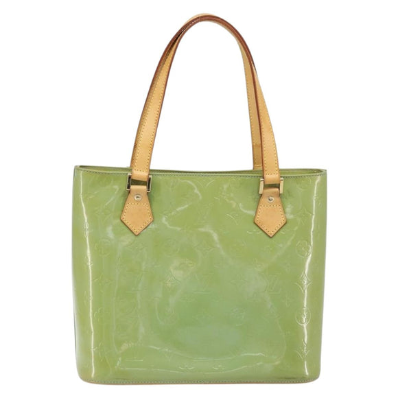 LOUIS VUITTON Monogram Vernis Houston Hand Bag Baby Blue M91005 LV Auth LNZ625