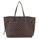 LOUIS VUITTON Damier Ebene Neverfull GM Tote Bag N51106 LV Auth LNZ627-13