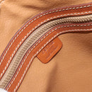 CELINE Macadam Canvas Hand Bag PVC Leather 2way Brown Gold Auth LNZ630-19