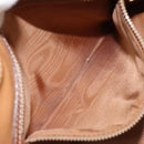 CELINE Macadam Canvas Hand Bag PVC Leather 2way Brown Gold Auth LNZ630-23