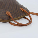 CELINE Macadam Canvas Hand Bag PVC Leather 2way Brown Gold Auth LNZ630-7