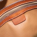 CELINE Macadam Canvas Hand Bag PVC Leather Brown Gold Auth LNZ631-19