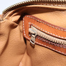 CELINE Macadam Canvas Hand Bag PVC Leather Brown Gold Auth LNZ631-22