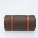 CELINE Macadam Canvas Hand Bag PVC Leather Brown Gold Auth LNZ631-5