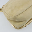 Miu Miu Shoulder Bag Sequin Gold Tone Auth LNZ632-16