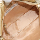 Miu Miu Shoulder Bag Sequin Gold Tone Auth LNZ632-11