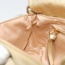 Miu Miu Shoulder Bag Sequin Gold Tone Auth LNZ632-19