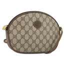 GUCCI GG Supreme Shoulder Bag PVC Beige Gold 007 89 0094 Auth LNZ636-1