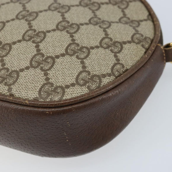 GUCCI GG Supreme Shoulder Bag PVC Beige Gold 007 89 0094 Auth LNZ636