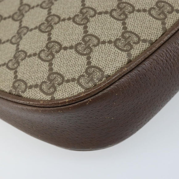 GUCCI GG Supreme Shoulder Bag PVC Beige Gold 007 89 0094 Auth LNZ636