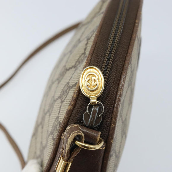 GUCCI GG Supreme Shoulder Bag PVC Beige Gold 007 89 0094 Auth LNZ636