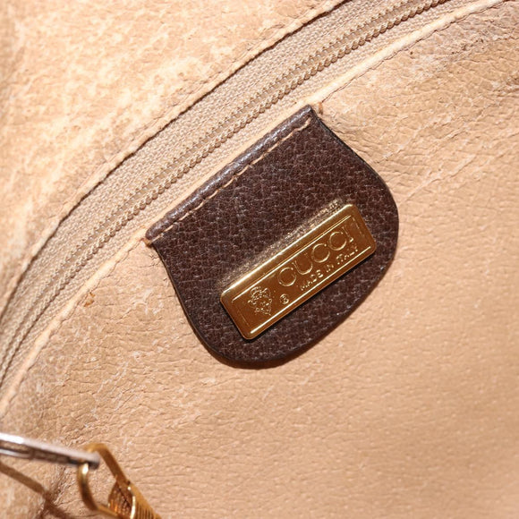 GUCCI GG Supreme Shoulder Bag PVC Beige Gold 007 89 0094 Auth LNZ636