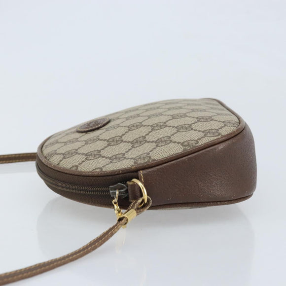 GUCCI GG Supreme Shoulder Bag PVC Beige Gold 007 89 0094 Auth LNZ636