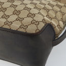 GUCCI GG Canvas Hand Bag Beige Gold 107757 Auth LNZ637-9
