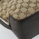 GUCCI GG Canvas Hand Bag Beige Gold 107757 Auth LNZ637-14