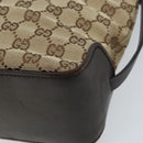 GUCCI GG Canvas Hand Bag Beige Gold 107757 Auth LNZ637-15