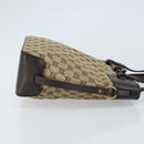 GUCCI GG Canvas Hand Bag Beige Gold 107757 Auth LNZ637-3