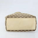 GUCCI GG Canvas Tote Bag Beige Gold 153009 Auth LNZ639-5