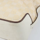 GUCCI GG Canvas Hand Bag Ivory Silver 107757 Auth LNZ640-9