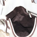 GUCCI GG Canvas Hand Bag Ivory Silver 107757 Auth LNZ640-20