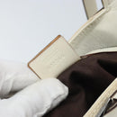 GUCCI GG Canvas Hand Bag Ivory Silver 107757 Auth LNZ640-12