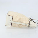 GUCCI GG Canvas Hand Bag Ivory Silver 107757 Auth LNZ640-3