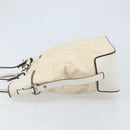 GUCCI GG Canvas Hand Bag Ivory Silver 107757 Auth LNZ640-4