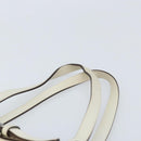 GUCCI GG Canvas Hand Bag Ivory Silver 107757 Auth LNZ640-8