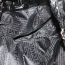 CHANEL COCO Mark Chain Shoulder Bag Patent leather Black Silver CC Auth LNZ641-18