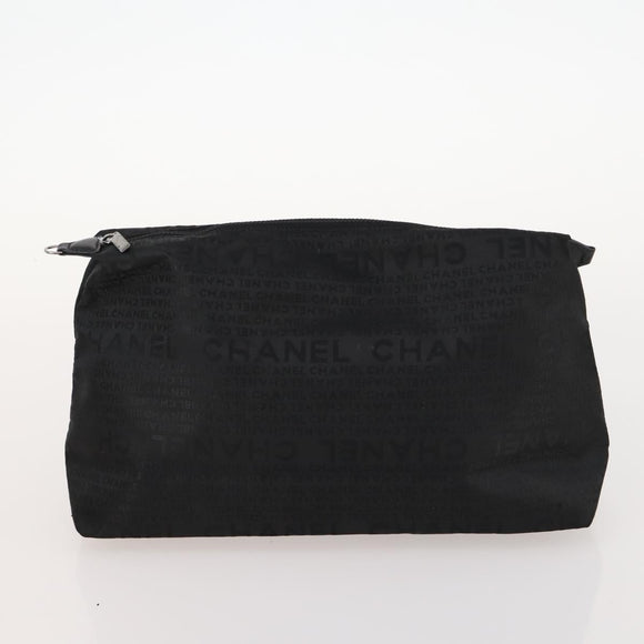 CHANEL COCO Mark Chain Shoulder Bag Patent leather Black Silver CC Auth LNZ641
