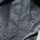 CHANEL COCO Mark Chain Shoulder Bag Patent leather Black Silver CC Auth LNZ641-25