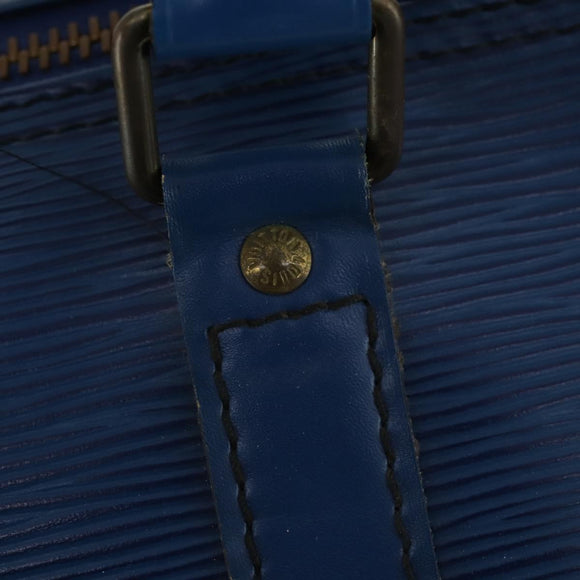 LOUIS VUITTON Epi Keepall 55 Boston Bag Toledo Blue M42955 LV Auth LNZ652A