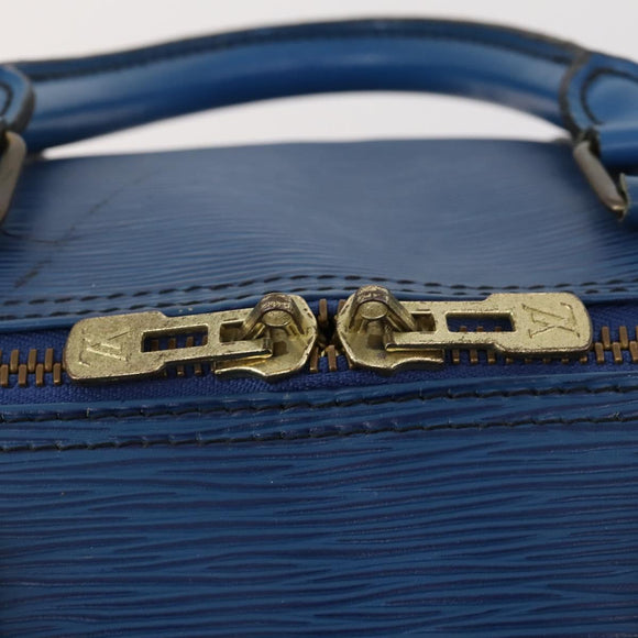LOUIS VUITTON Epi Keepall 55 Boston Bag Toledo Blue M42955 LV Auth LNZ652A