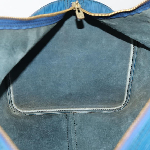 LOUIS VUITTON Epi Keepall 55 Boston Bag Toledo Blue M42955 LV Auth LNZ652A