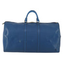 LOUIS VUITTON Epi Keepall 55 Boston Bag Toledo Blue M42955 LV Auth LNZ652A-2